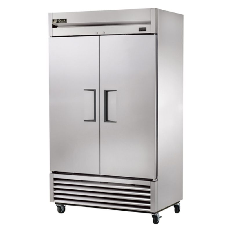 True T-43-HC 47-Inch Reach-In Refrigerator With Two Solid Swing Doors, Designed For Commercial Use.