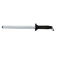 OMCAN 13774 Fusil d'aiguisage plat diamanté 12 pouces pour couteaux de cuisine