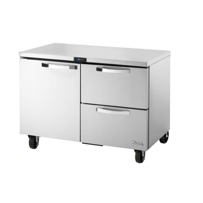 True Refrigeration TUC-48D-2-HC~SPEC3 48" Undercounter Refrigerator With Door And Drawers