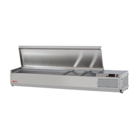 Turbo Air CTST-1500-N 60-1/4" Refrigerated Countertop Pan Rail