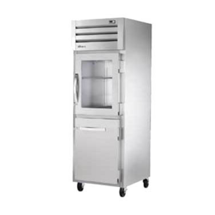 Réfrigérateur Reach-In à porte combinée True STA1R-1HG/1HS-HC de 27,5 pouces