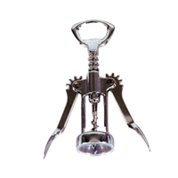 WCS-7 Deluxe Wing Style Chrome Plated Corkscrew Bottle Opener