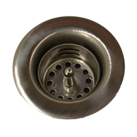 Omcan 14337 Drain Plug and Sink Basket Strainer for Hand Sinks
