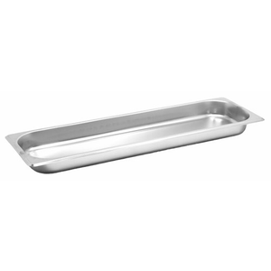 Omcan 80648 Half-Size Long 1.5" Deep Stainless Steel Steam Table Pan