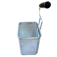 Omcan 49108 Rectangular Pasta Cooker Basket with Right Handle