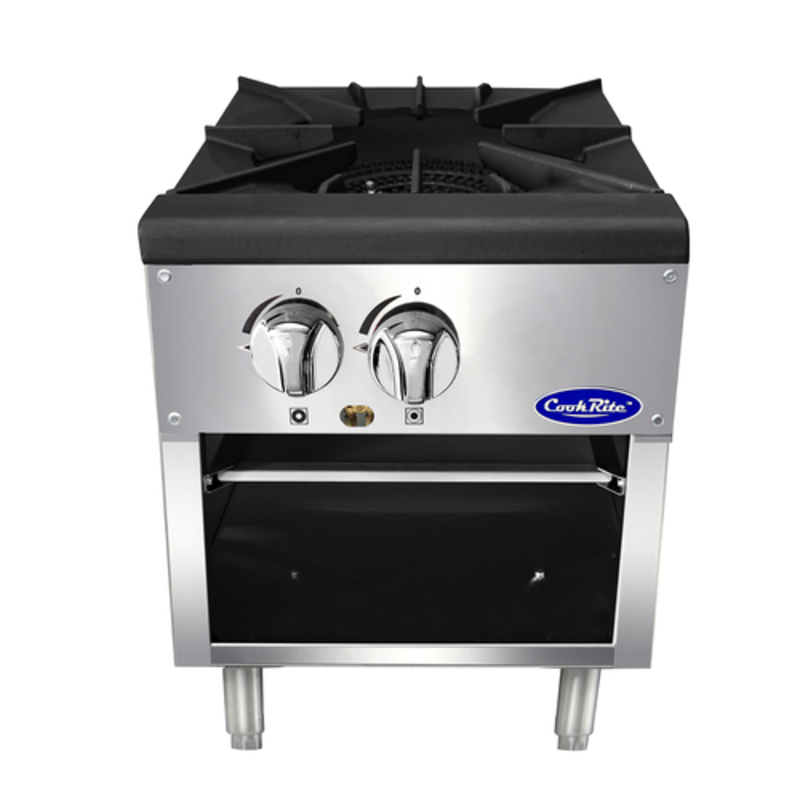 CookRite Gas Stock Pot Stove With Two Knobs And Durable Stainless Steel Construction