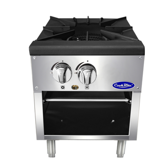CookRite Gas Stock Pot Stove With Two Knobs And Durable Stainless Steel Construction