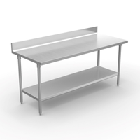 Winholt DTSBB-3036-HKD 36"L x 30"W Stainless Steel Work Table