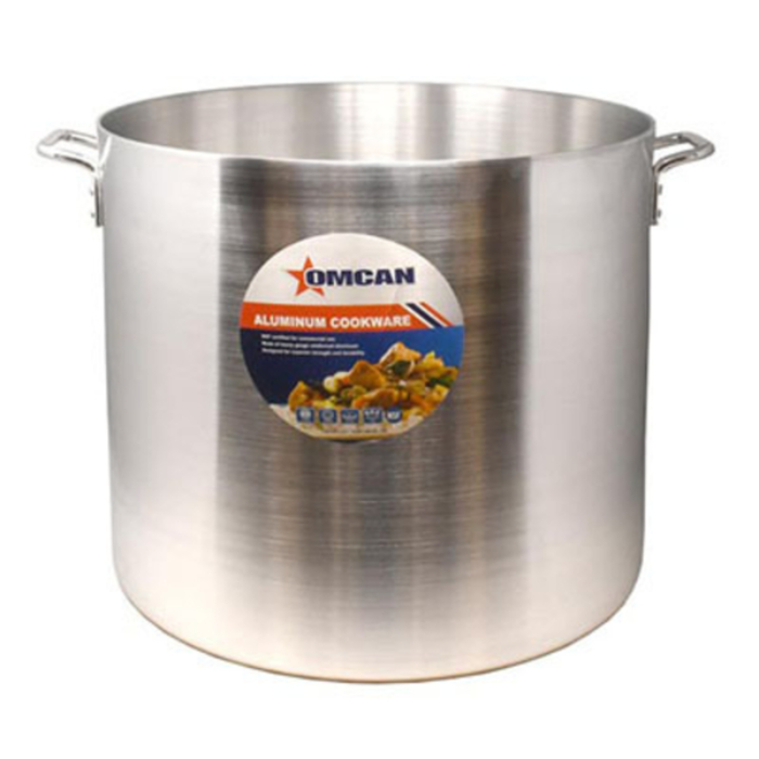 Omcan 43374 Professional Stainless Steel 37 Quart (35 Litre) Commercial Stock Pot with side handles, commercial kitchen cookware