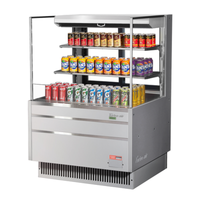 Turbo Air TOM-36L-UFD-S-3S-N 34.75" Open Refrigerated Display Merchandiser