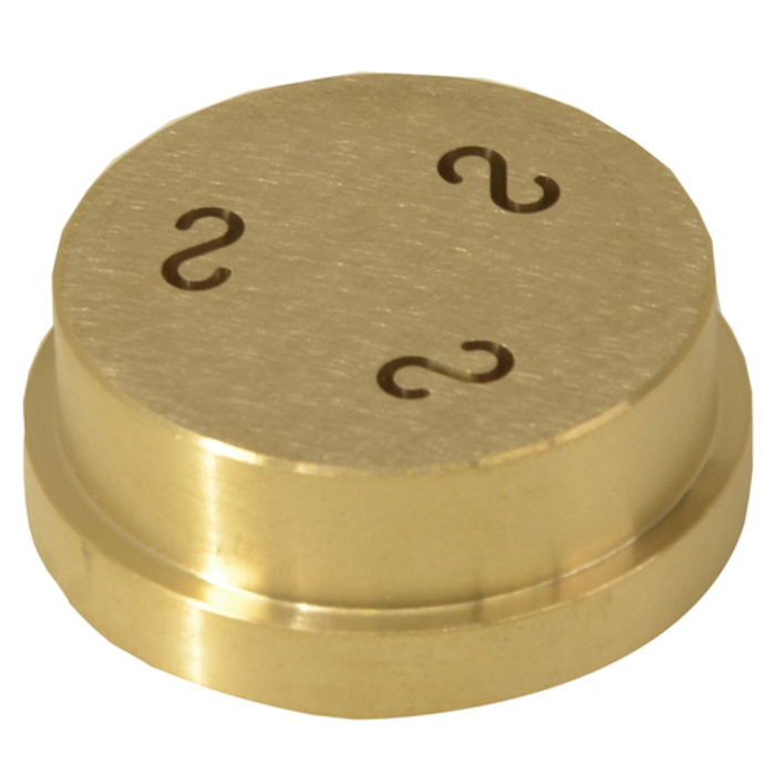 Omcan 21188 #386 Casarecce Pasta Die 8.8mm Brass Accessory