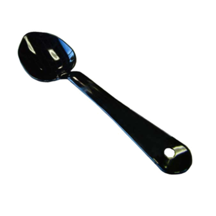 Omcan 21789 11-Inch Black Plastic Solid Bowl Serving Spoon