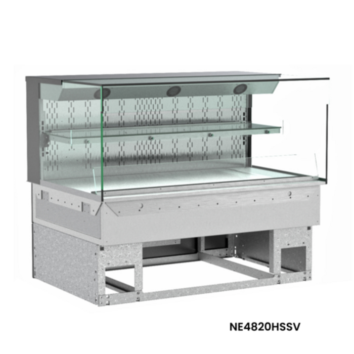 Structural Concepts NE4820HSSV 47-3/4"W Reveal® Heated Slide In Counter Display Case