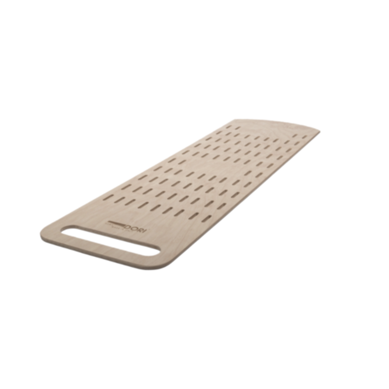 Omcan 81225 Durable Hardwood Commercial Kitchen Food Preparation Cutting Board hardwood cutting board with handle and slotted surface