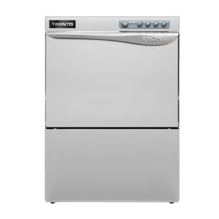 Alt Tag: Kromo 49126 High-Temp Undercounter Dishwasher with 30 Racks/Hour Capacity stainless steel high-temp commercial undercounter dishwasher
