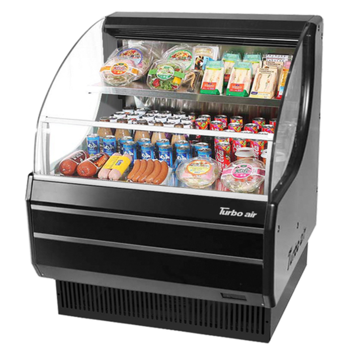 Turbo Air TOM-30LW(B)-N 28.13"W Horizontal Open Display Merchandiser
