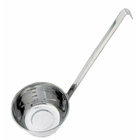 Omcan 80770 Stainless Steel One-Piece Serving Ladle 3 Oz. Capacity commercial kitchen serving ladle with long handle