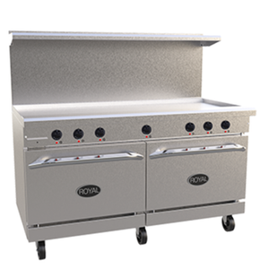 Royal RRE-GT60-CC 60" Electric Restaurant Range w/ Griddle & Ovens