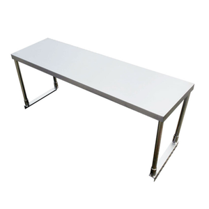 Omcan 44618 Single Tier Table-Mounted Overshelf 72"L x 12"W