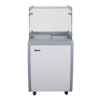 Omcan 47742 (FR-CN-0005) 26"W 4-Pan Gelato Dipping Display Case