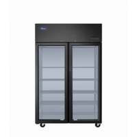 Atosa PLUS-F2B-GD-S-PT 51.75" Top Mount Pass-Thru Glass Door Refrigerator