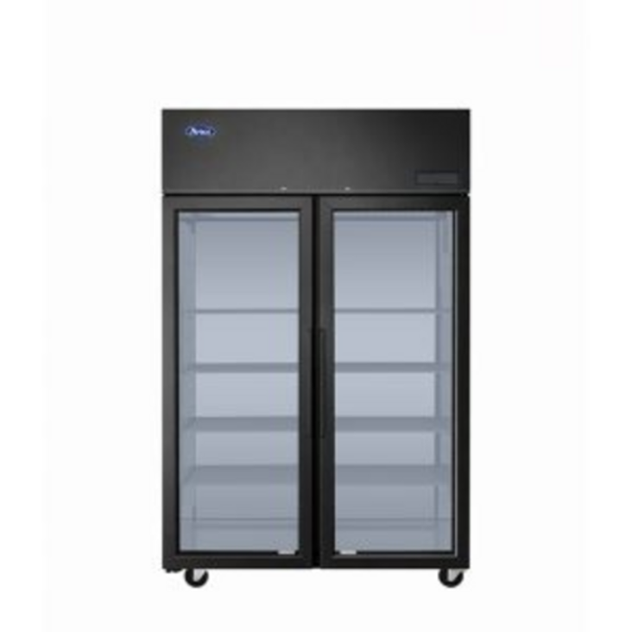 Atosa PLUS-F2B-GD-S-PT 51.75" Top Mount Pass-Thru Glass Door Refrigerator