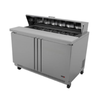 Fagor FST-48-12-N 48-3/8" Two-Door Refrigerated Sandwich Salad Prep Table With Stainless Steel Finish