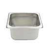 1/6 Size Steam Table Pan, Stainless Steel, 4 Inch Deep, Ideal For Portion Holding And Food Service