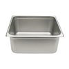 Half Size Stainless Steel Steam Table Pan 10-3/8"L x 12-3/4"W 22-Gauge For Commercial Kitchens