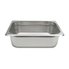 Quarter Size Steam Table Pan Made Of Stainless Steel, 10-5/6"L X 6-5/16"W, 4 Inch Deep, Ideal For Catering And Buffets.