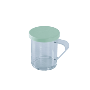 Omcan 81169 10 oz. Polycarbonate Shaker Dredge with Green Lid