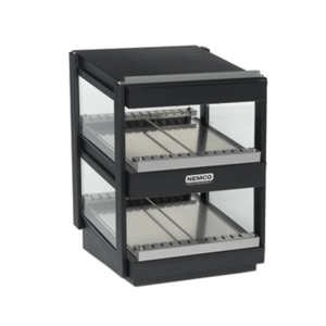 Nemco 6480-18S-B 18"W Heated Display Merchandiser Slanted Shelf