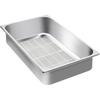 Perforated Stainless Steel Food Pan Container 65mm High for Efficient Food Storage and Preparation