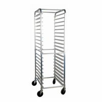 OMCAN 28351 Chariot de Boulangerie Commercial en Aluminium Soudé avec 20 Glissières et Dessus Courbe