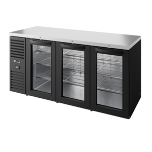 True Refrigeration TBR84-RISZ1-L-B-GGG-1 84-Inch Refrigerated Back Bar Cooler