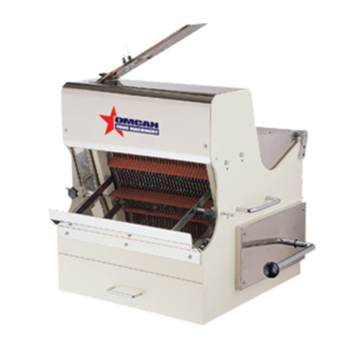 Omcan 21122 (SB-TW-0016-S) Countertop Bread Slicer 15" Loaf Length