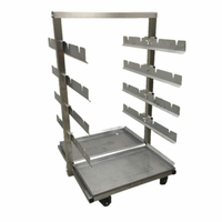 Fri-Jado 9170064 Mobile Rotisserie Spit Rack Wagon, 16 Spit Capacity