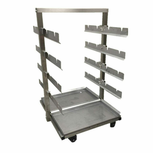 Fri-Jado 9170064 Mobile Rotisserie Spit Rack Wagon, 16 Spit Capacity
