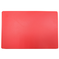 Adcraft HDCB-1824/RD High Density Plastic Cutting Board 18" X 24"