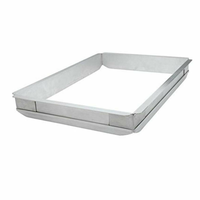 Alt Tag: Omcan 80254 7 Litre Stainless Steel Full-Size Deep Pan Extender stainless steel pan extender frame for full-size food pans