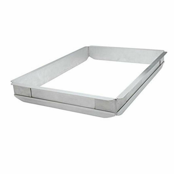 Alt Tag: Omcan 80254 7 Litre Stainless Steel Full-Size Deep Pan Extender stainless steel pan extender frame for full-size food pans