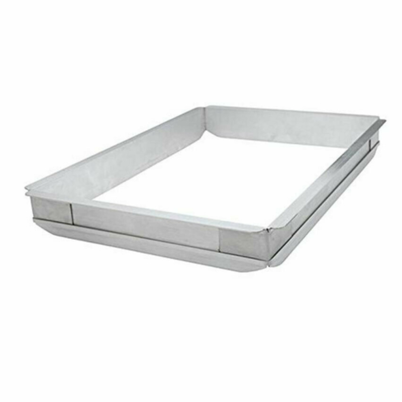 Alt Tag: Omcan 80254 7 Litre Stainless Steel Full-Size Deep Pan Extender stainless steel pan extender frame for full-size food pans