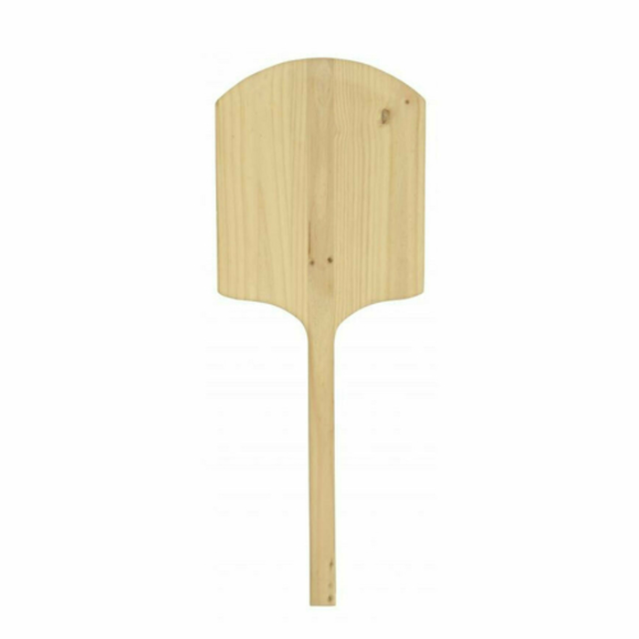OMCAN 80605 Wooden Pizza Peel with 14 x 16-Inch Blade, classic wooden paddle peel for transferring pizzas in oven