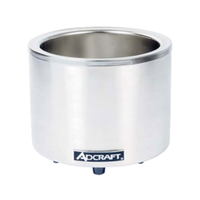 Adcraft FW-1200WR 11 Qt. Countertop Round Food Cooker/Warmer
