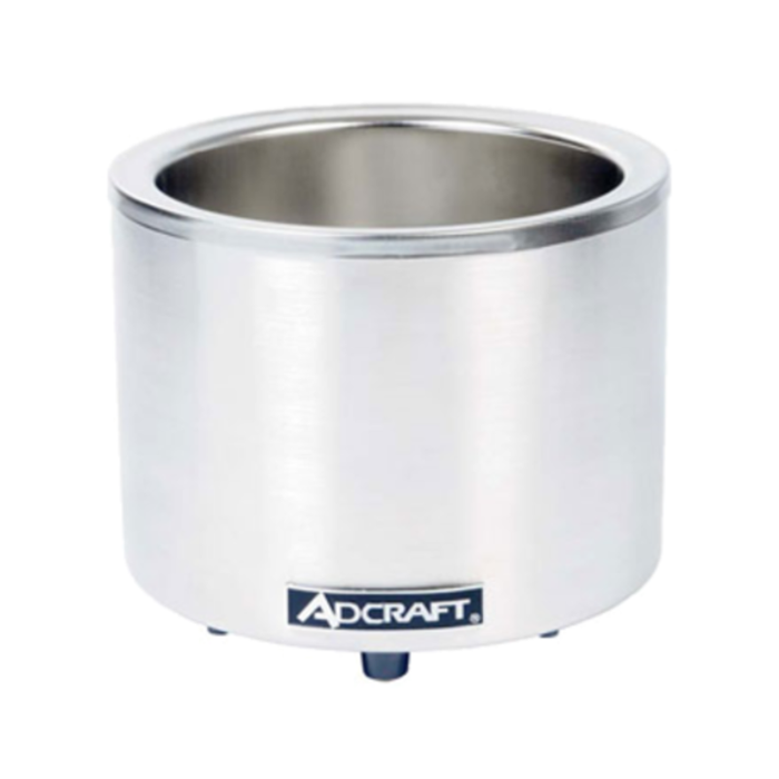 Adcraft FW-1200WR 11 Qt. Countertop Round Food Cooker/Warmer
