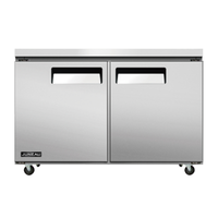 Omcan 58014 Juneau 48"W Undercounter Reach-In Refrigerator 6.7 cu.ft.