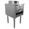 Omcan 47351 13" Natural Gas Wok Range Designed For High-Demand Kitchens With 95000 BTU Heating Power