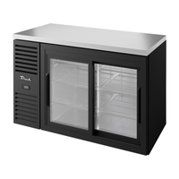 Réfrigérateur de bar extérieur True 52" à deux portes coulissantes vitrées