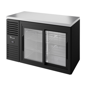 Réfrigérateur de bar extérieur True 52" à deux portes coulissantes vitrées