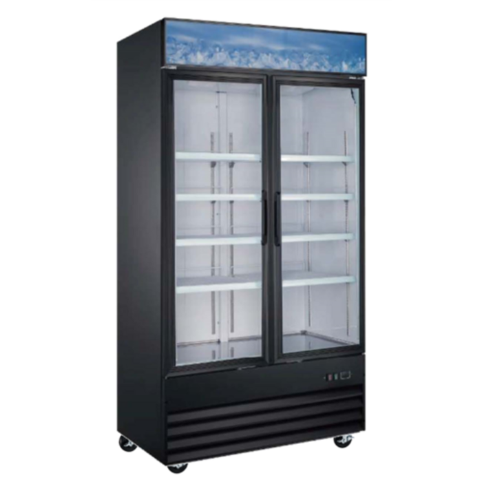 EFI C2-39GDVCX 39.5-Inch Double Glass Door Merchandiser Refrigerator